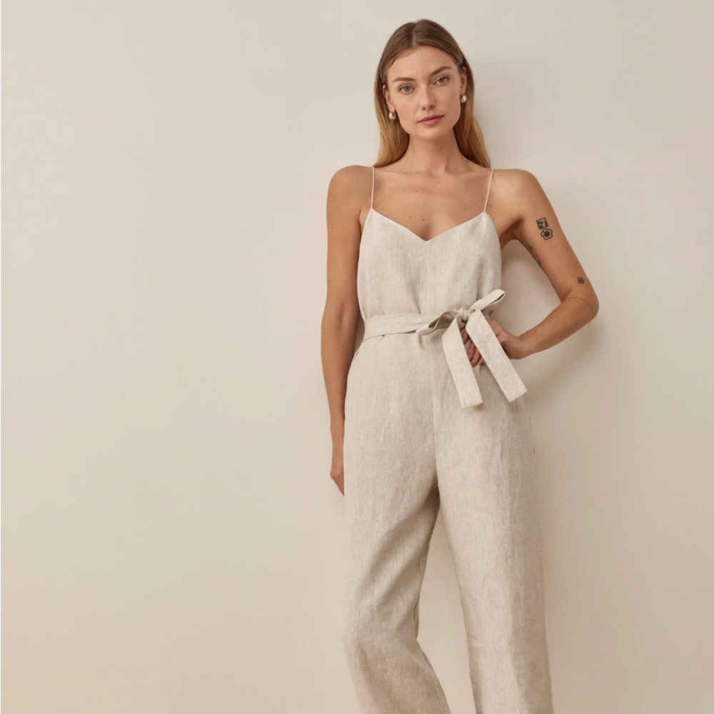 New & Tags・Isla Linen Jumpsuit from The Reformation
